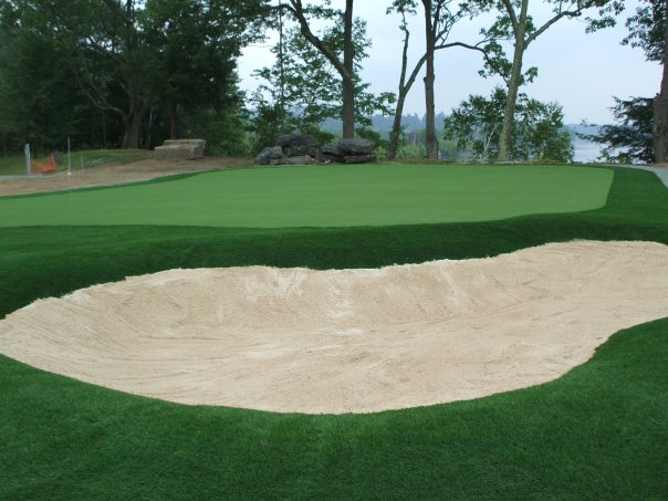 How To Install A Real Grass Sand Putting Green