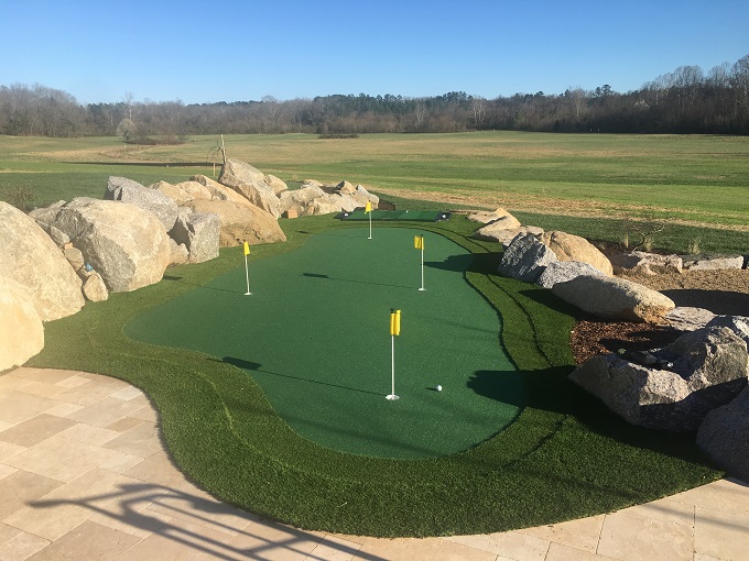 Putting Green Detail Cutting