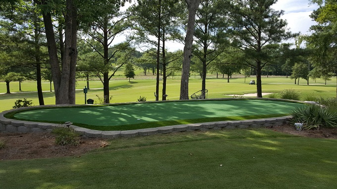 Putting Green w Brick Border